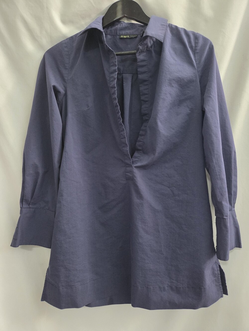 Press Navy Blue Long Sleeve Tunic Shirt
